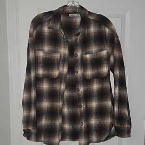 Hollister Flannel Jacket w/ Pockets